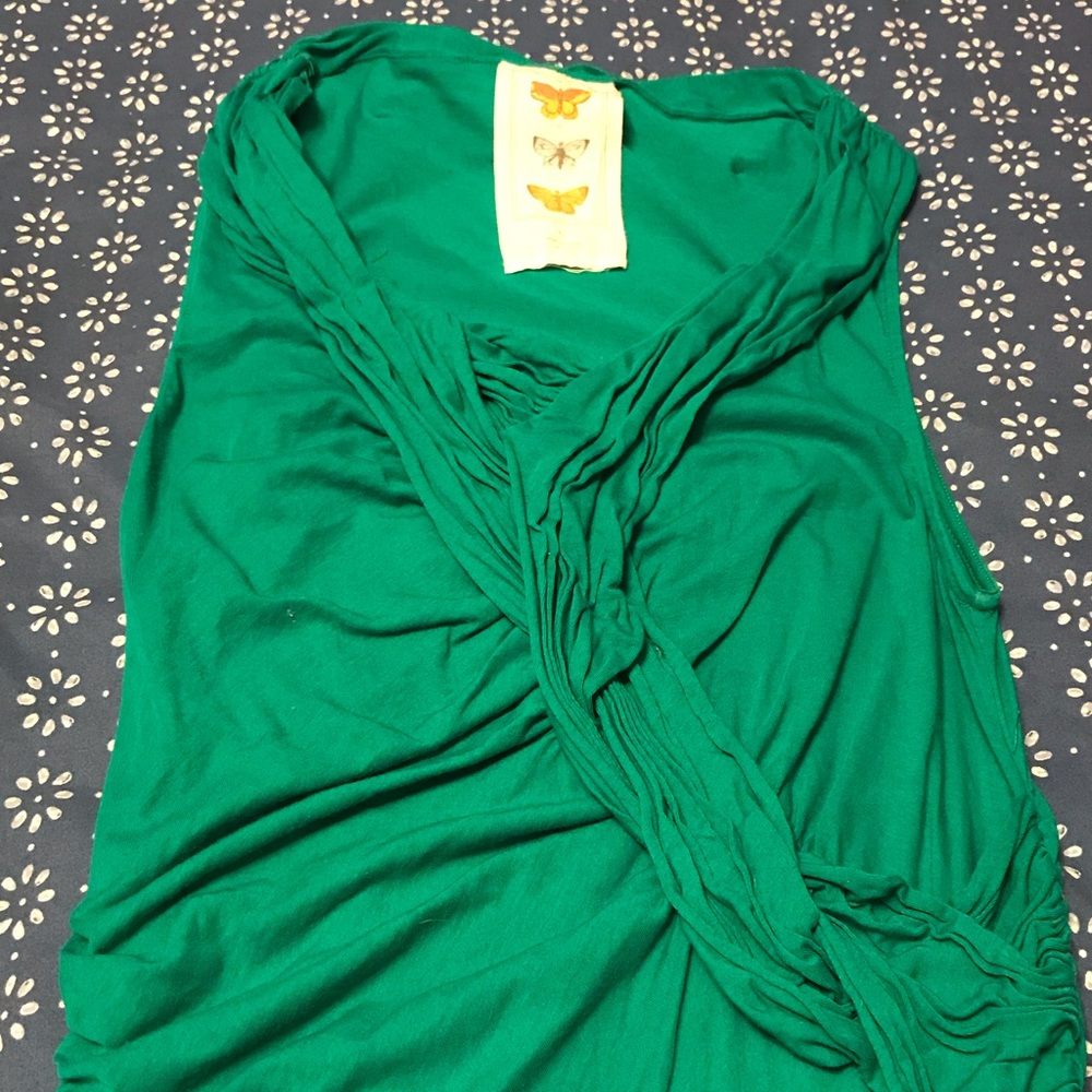 Kelly Green Anthropologie Top